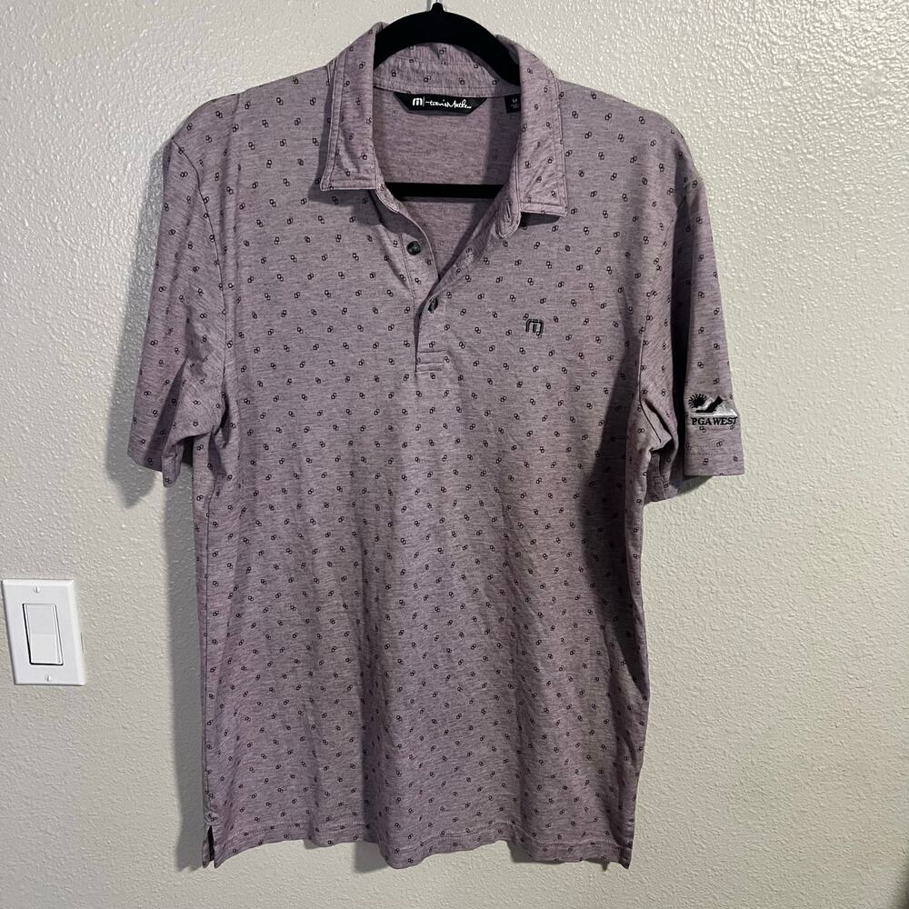 Travis Mathew PGA Golf Polo Purple Size M